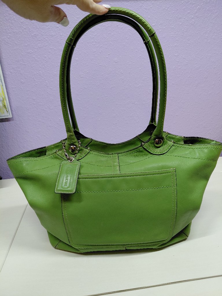 Vintage Coach Bleeker Palm Green